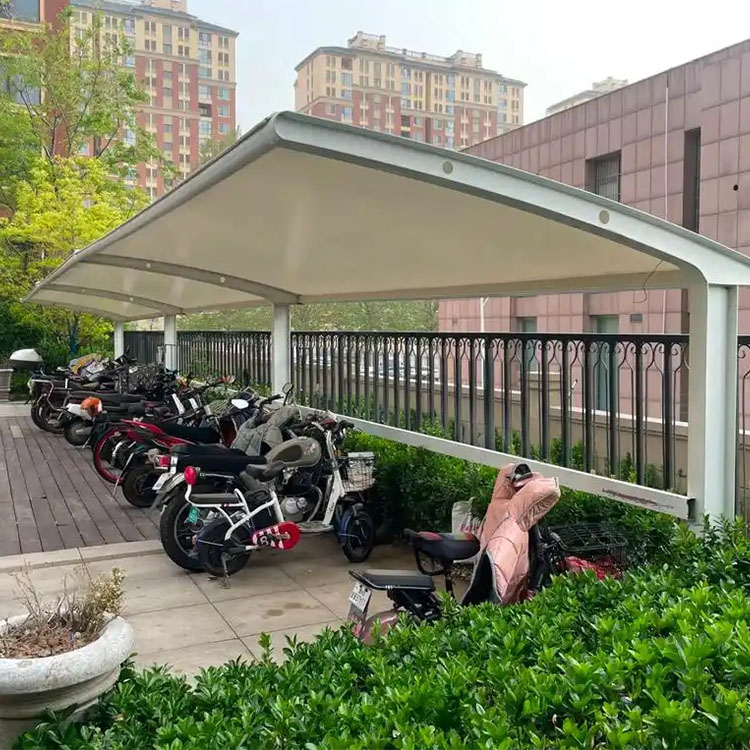 巴马膜结构电动车棚